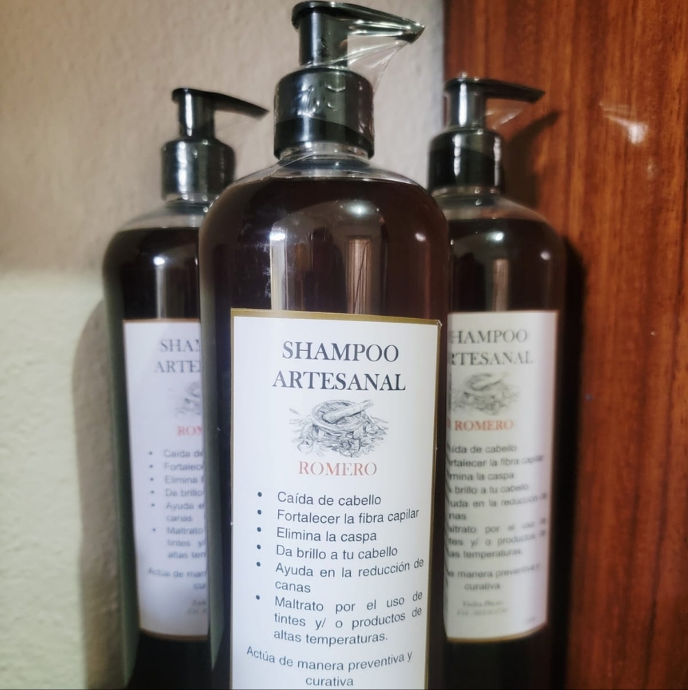Homemade Shampoo Artesanal with Rosemary